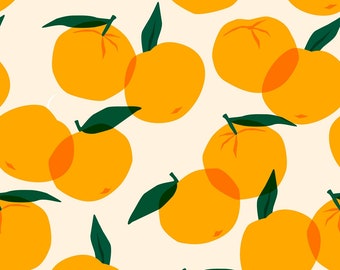 10079# 4 stretch way polyester/spandex matt orange fabric print work for swimwear, Support Custom Print, Price sold by Yard