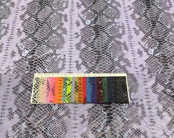 4 stretch way 89polyester 11spandex matt snake foil fabric 190gsm weight works dancewear, bikini sportswear, gym, leggings, diy, sold Yard