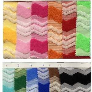4 stretch way 96Polyester/4 Spandex jacquard 3D zig zag double color fabric 250gsm work swimwear, dancewear, bikini,  leggings, diy by Yard