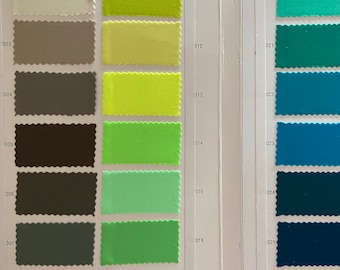 104 Solid colors 4 stretch way 80Nylon / 20 Spandex Color Catalogue matt - works for swimwear, biukini, boutique Price sold by Yard