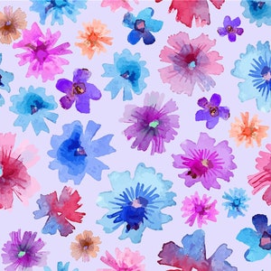 32015# 4 stretch way polyester /spandex matt stretch fabric small flower print works for bikini, Support Custom Print,Price sold by Yard