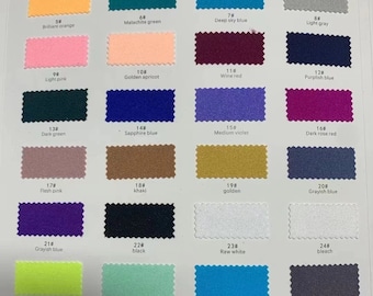 64 solid colors choose 4 stretch way Shinny 80Nylon / 20Spandex fabric  -200gsm weight  works swimwear, boutique, bikini, Price sold by Yard