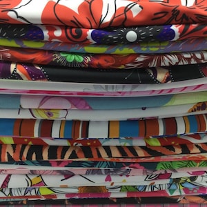 Custom print for 4 stretch way polyester / spandex matt - works for swimwear, bikini, dancewear, costume, Price sold by Yard