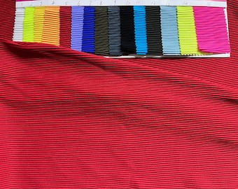 13 colors 80Nylon / 20Spandex 250GSM 4 stretch way thicker ribbed fabric - ideas for swimwear,bikini, leggings Price sold by Yard