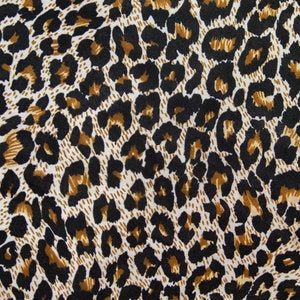 4 stretch way polyester/spandex matt leopard fabric print work for swimwear, Support Custom Print, Price sold by Yard