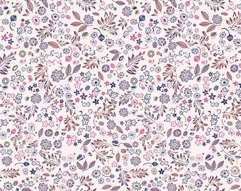 4 stretch way polyester / spandex matt small flower print -Works for dancewear,Support Custom Print, Price sold by Yard