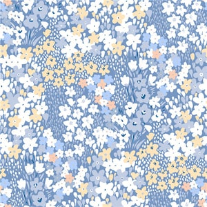 4 motifs extensibles en polyester/élasthanne mat à petites fleurs pour maillots de bain, support de l'impression personnalisée, prix vendu par mètre