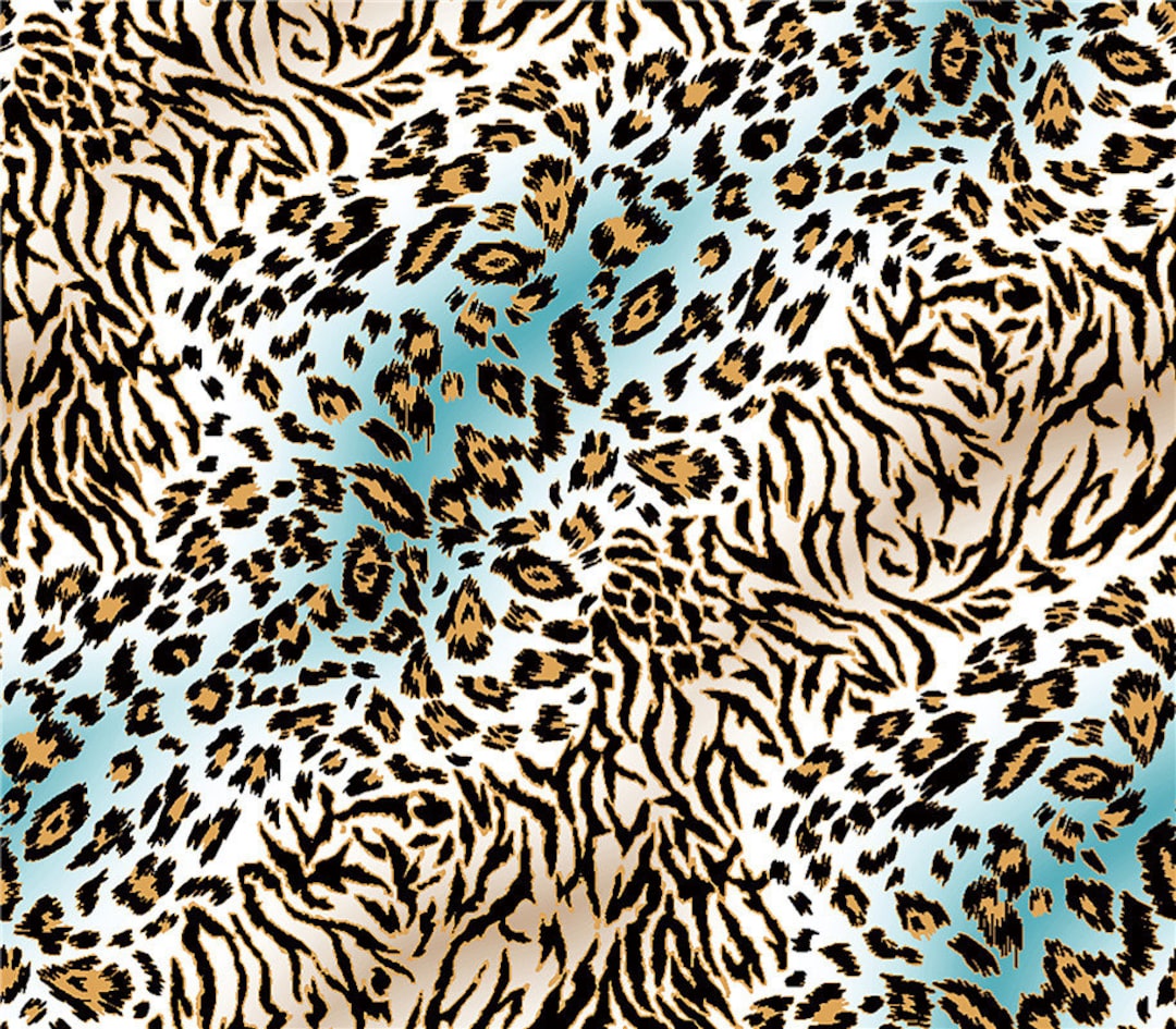 81028 4 Stretch Way Polyester /spandex Matt Leopard Fabric - Etsy