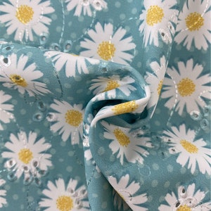 M81212 # 4 stretch way polyester spandex embroidery priont 130CM/ 52 inche width works for bikini, Support Custom Print, Price sold by Yard