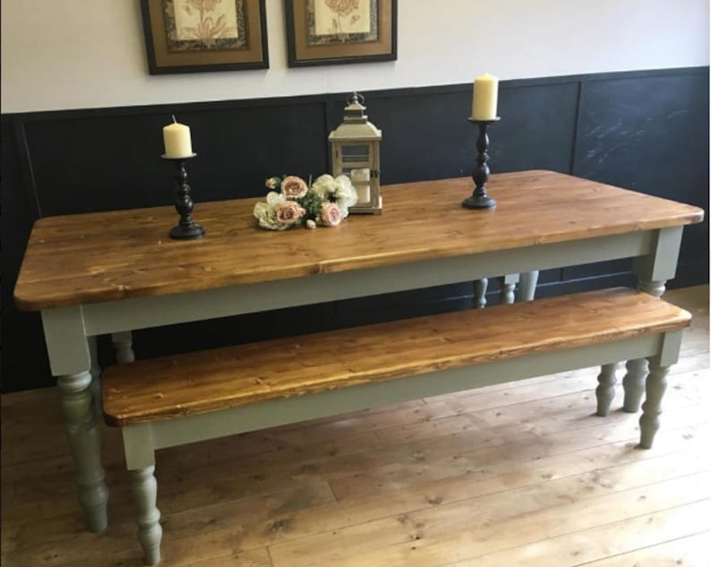Farmhouse Dining Table 6ft X 3ft New Handmade Pine Bespoke Etsy
