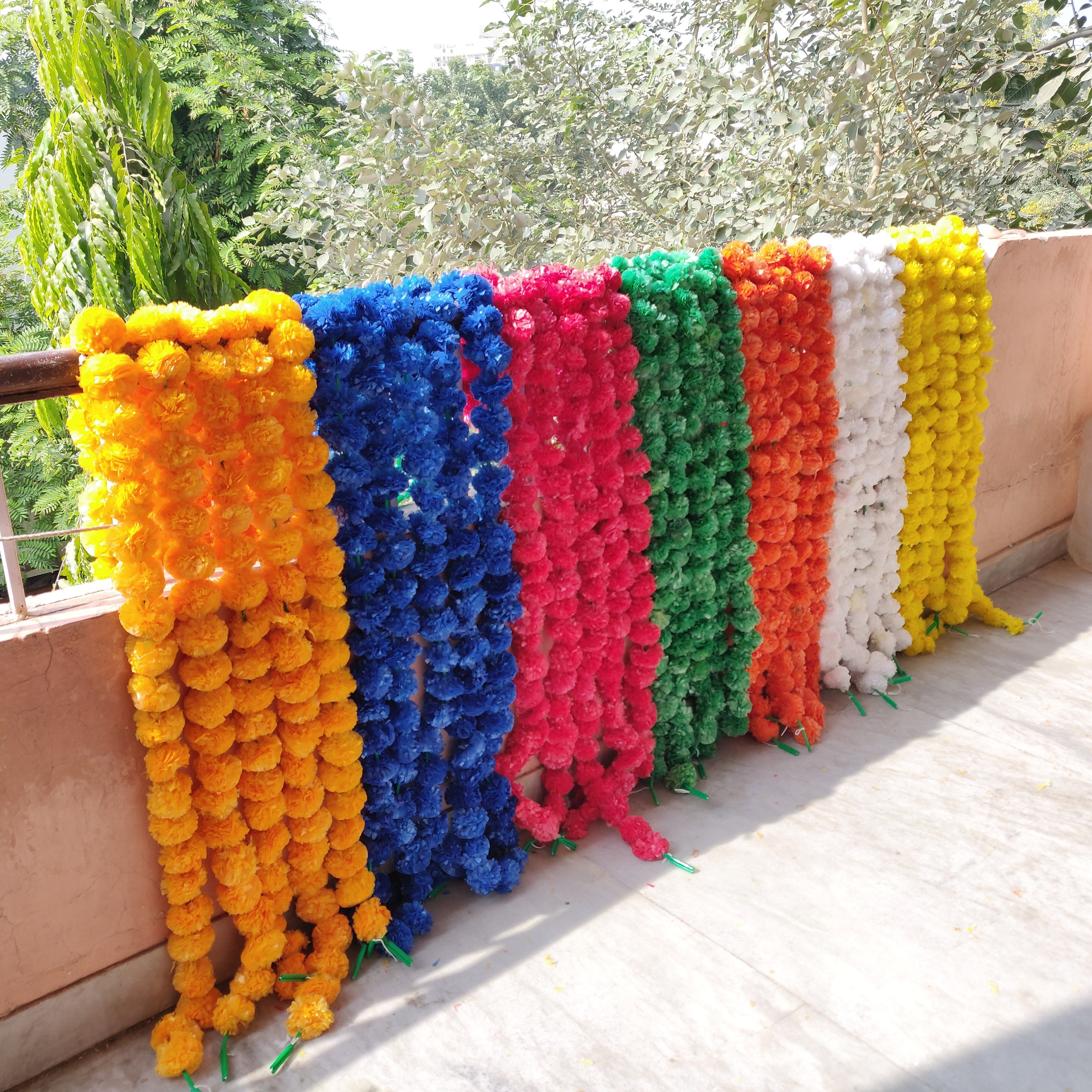 100 Pcs Lot Fresh Like Real Look Artificial Flower Strings Etsy