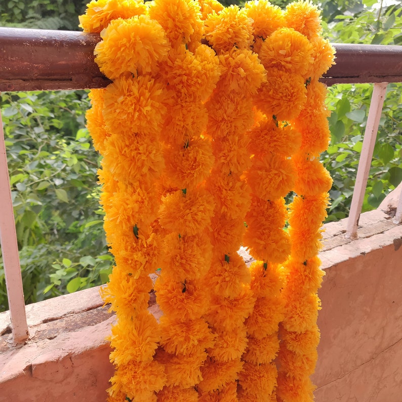 Marigold Strings Diwali Garlands Indian Wedding Decorations Etsy