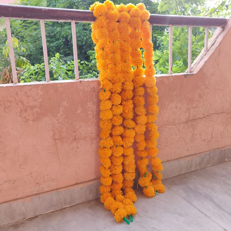 Marigold Strings Diwali Garlands Indian Wedding Decorations Etsy