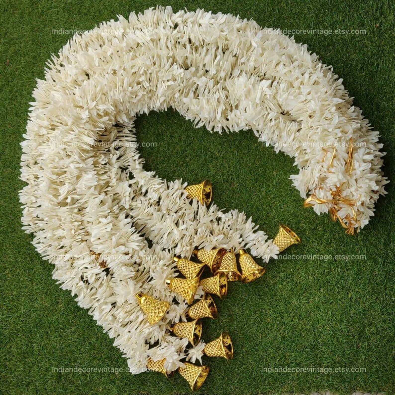 Artificial Mogra Jasmine Garlands for Indian Wedding Etsy