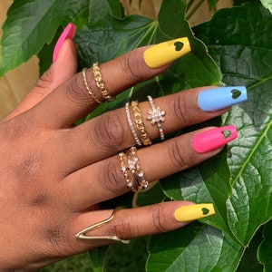 Midi ring set/ boho chic