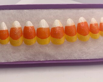 Candy corn nails