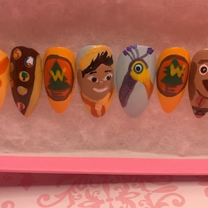 Up inspired nails /Disney nails