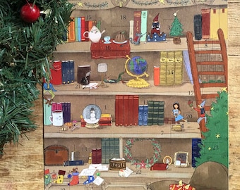 Calendario de Adviento: la biblioteca de los duendes navideños