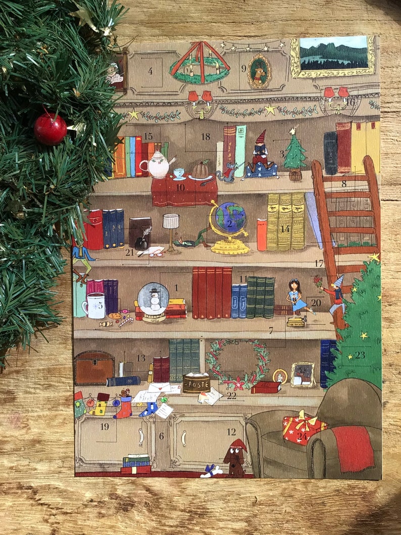 Calendrier de lavent: la bibliothèque des lutins de Noël image 1