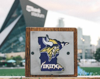 Minnesota Vikings Wood Sign – Handcrafted NFL Fan Decor