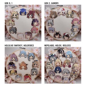 Hololive JP Enamel Pins