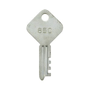 Llave de baúl antiguo de vapor Eagle Lock Co. Key 850