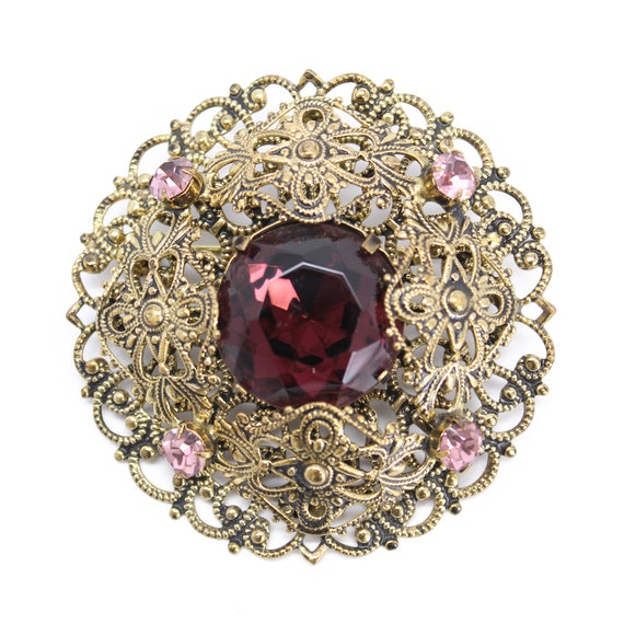 Filigree brooches best sale antique