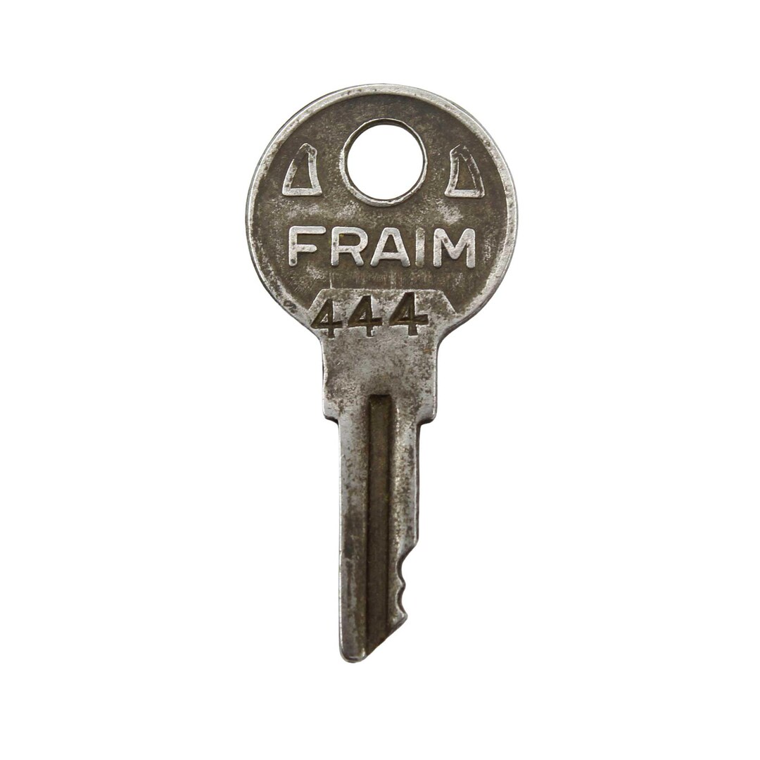 Fraim Key 444, Cylinder Lock, Made in USA, Collectible Old Padlock Key ...