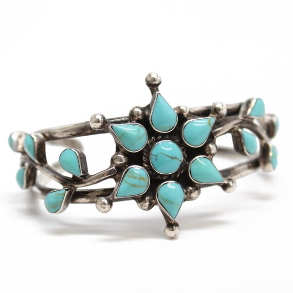 Vintage silver and turquoise jewelry deals
