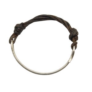 James Avery Hamrad Sterling & Läder As You Wish Hook On Charm Armband