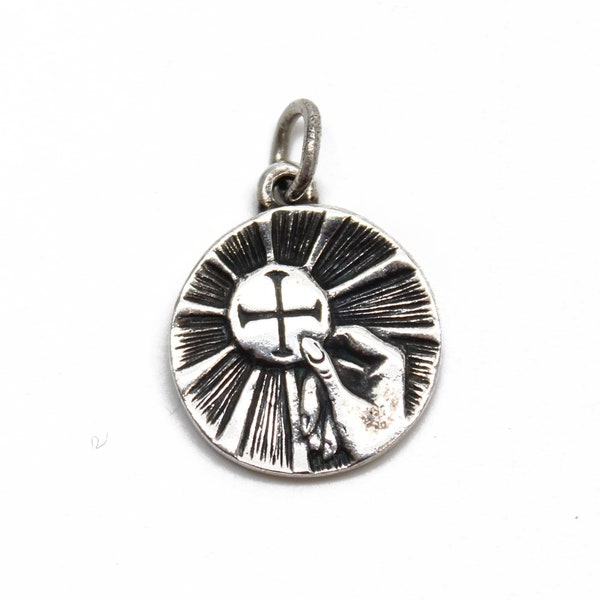 James Avery First Communion Charm, 925 Sterling Silver Catholic Medal