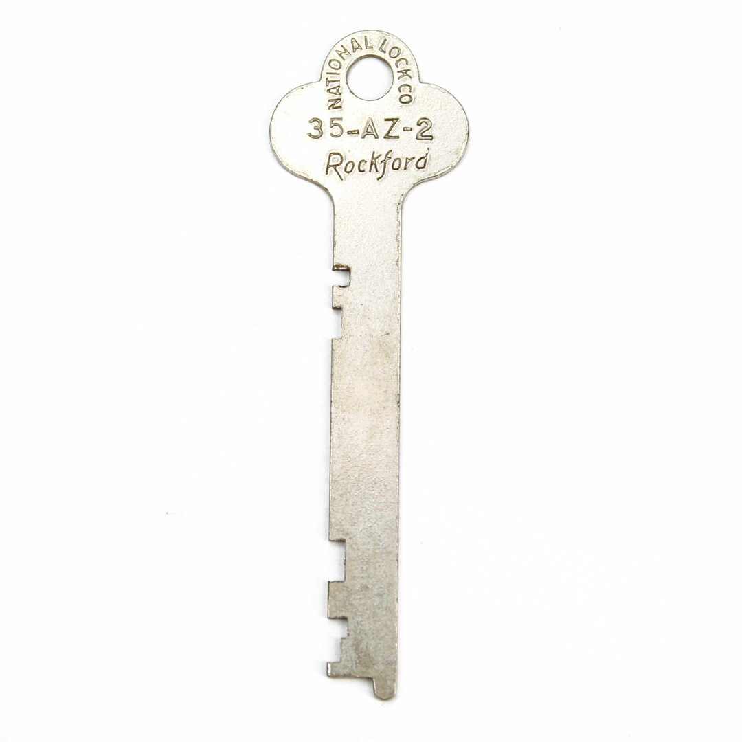 Secure Flat Key Rockford 35-AZ-2 Flat Key, National Lock Co - Etsy