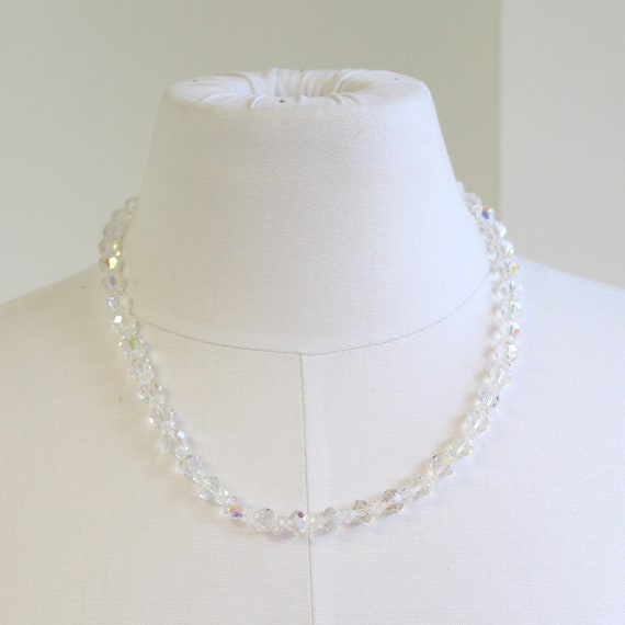 Single strand crystal necklace sale