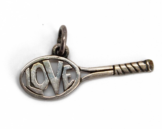 James Avery Love Tennis Racket Charm, Retired James Avery Jewelry