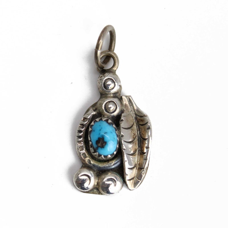 Turquoise Coin Charm