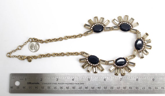 Vintage J Crew Black and Gold Starburst 