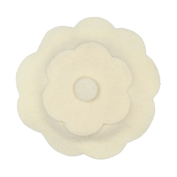 Chanel Camellia Flower Brooch Pin, Cream Color Fabric - Etsy
