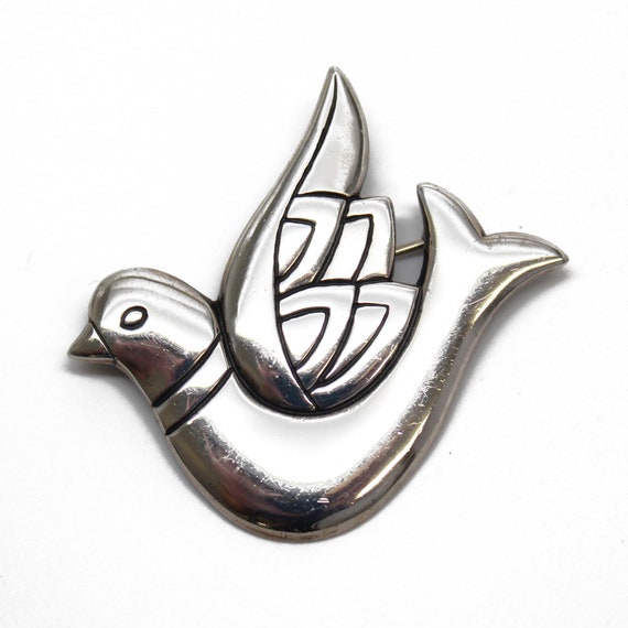 James Avery Retired Dove Brooch Sterling Silver Dove Pin Bird