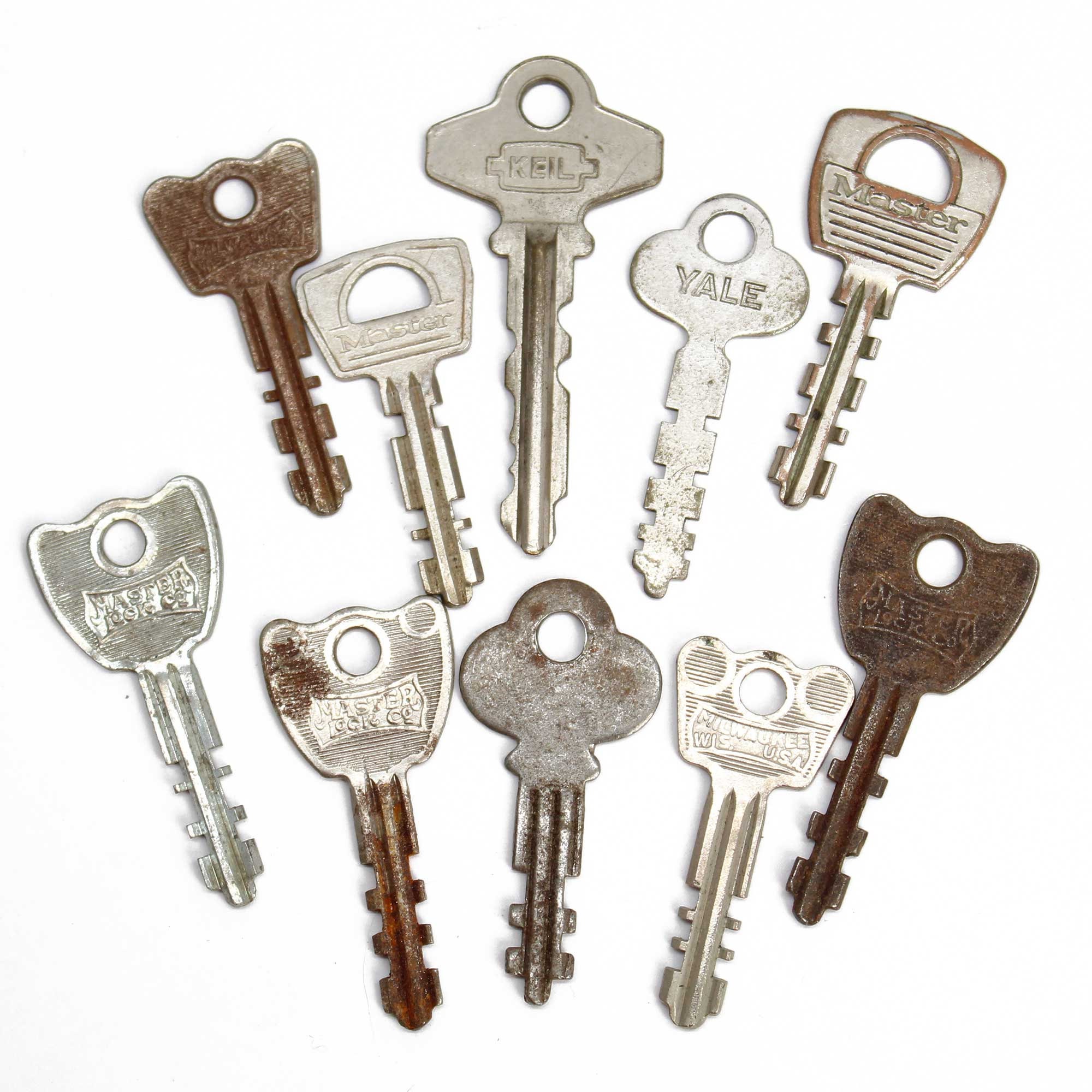 Saw Tooth Keys, Lot of 10 Keys, Master Lock, Yale, Keil - Etsy