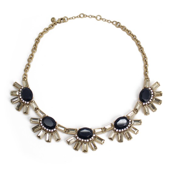 Vintage J Crew Black and Gold Starburst 