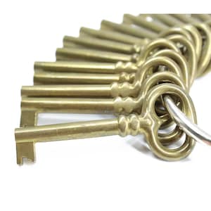 Messing Skelett Schlüssel, ein Vintage Schlüssel für Schmuck, veränderte Kunst und Steampunk Zubehör