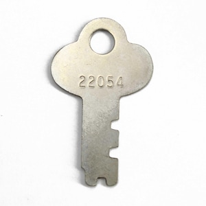 Long Lock 22054 Key, Trunk Steamer Key, One Antique Luggage Key