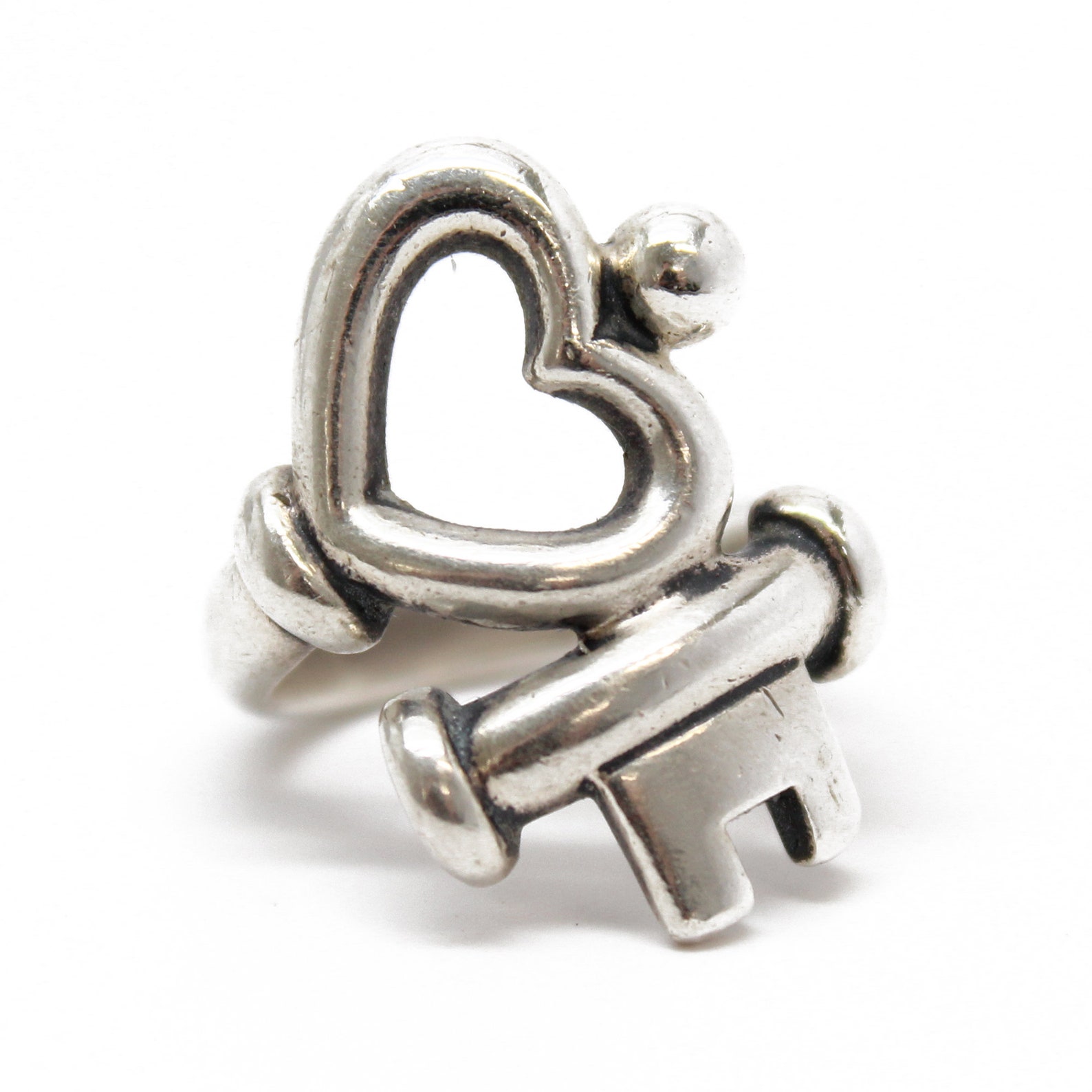 James Avery Key to My Heart Ring Size 4.5 US 925 Sterling Etsy