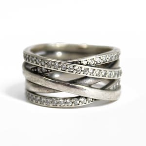 Vintage Sterling Silver Pandora Ring S925 ALE 52, Size 6 US