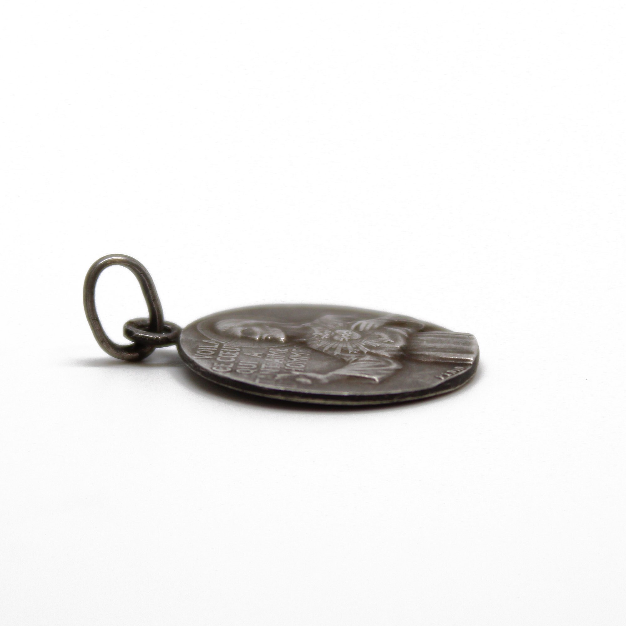 Vintage Sterling Silver Our Lady of Mount Carmel Medal – French ...