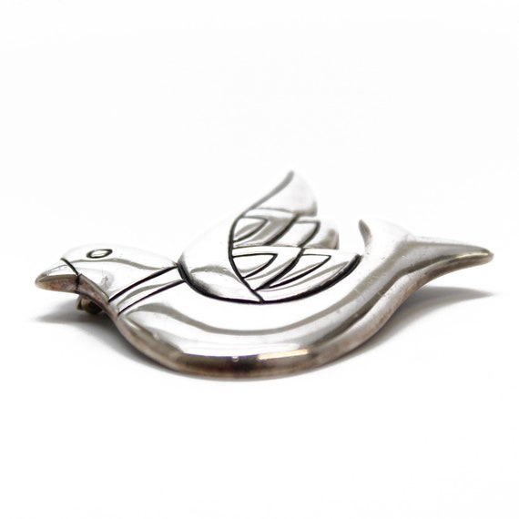 James Avery Retired Dove Brooch, Sterling Silver … - image 3