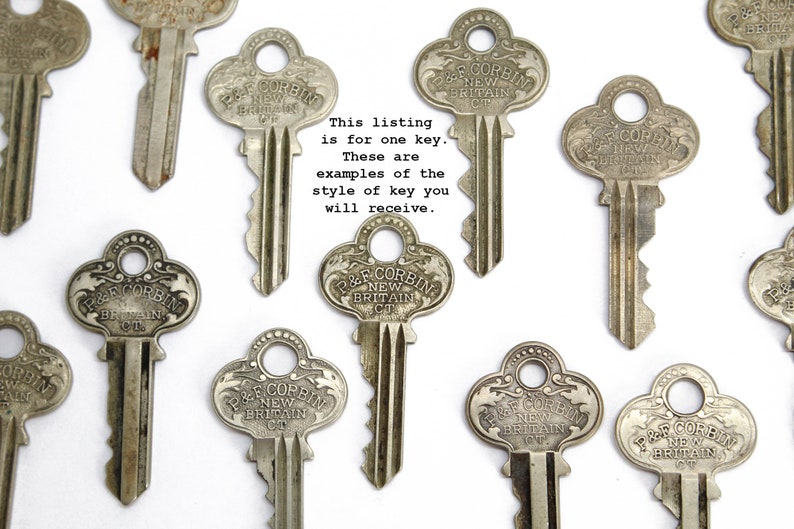 Key Inscription P&F Corbin Key, One Ornate Fancy Vintage Key, Key Charms, Steampunk ...