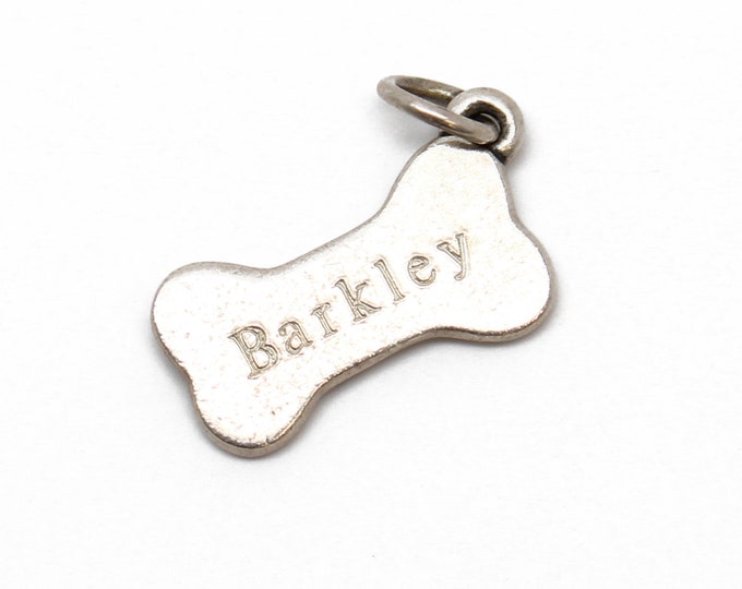 James Avery Dog Bone Charm, Engraved BARKLEY Etsy