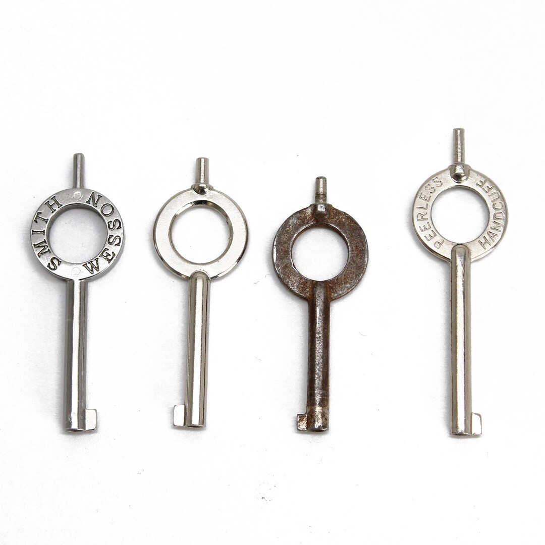 Handcuff Keys Lot of 4 Peerless Handcuff Key Smith Wesson Etsy