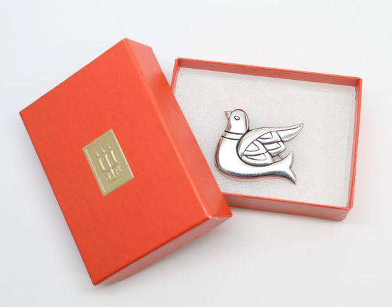 James Avery Retired Dove Brooch, Sterling Silver … - image 5